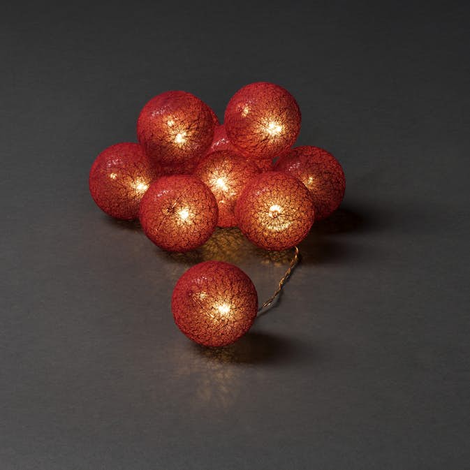 Ljusslinga Gnosjö Konstsmide 10L Garnbollar LED