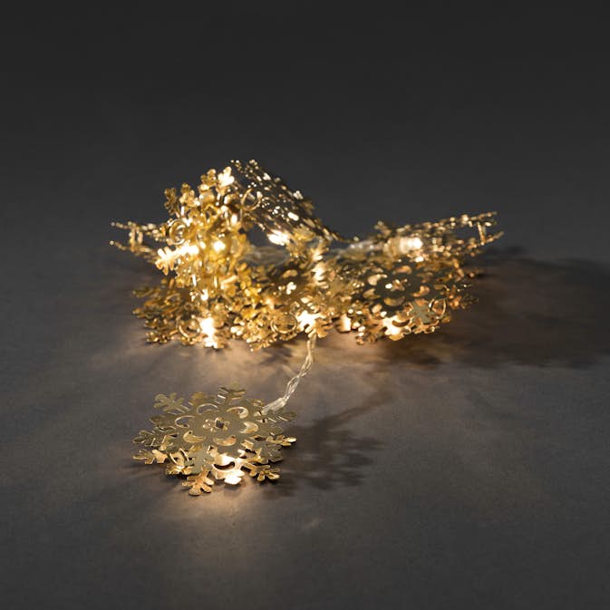 Ljusslinga Gnosjö Konstsmide med Snöflingor i Metall
