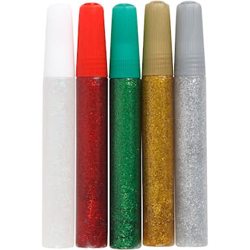 Glitterlim Creativ Company Mixade Färger 5x10 ml/1 Förp