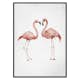 Poster Gallerix Watercolor Flamingos