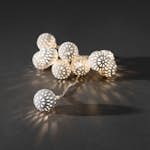 Ljusslinga Gnosjö Konstsmide 10 Metallbollar LED