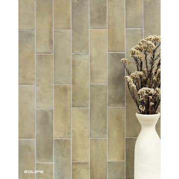 Kakel Lhådös Sandy Weald Green 6,5x20