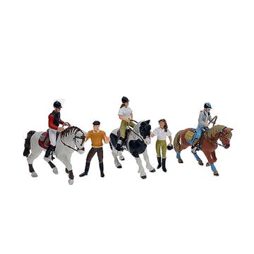 Lekfigurer ABA Skol Ryttarset 8 delar