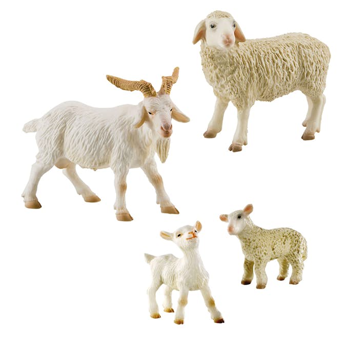 Leksaksdjur ABA Skol Fårfamilj Bully 4 st