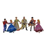 Lekfigurer ABA Skol Prinsessor & Prinsar 6 st