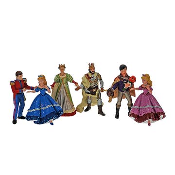 Lekfigurer ABA Skol Prinsessor & Prinsar 6 st