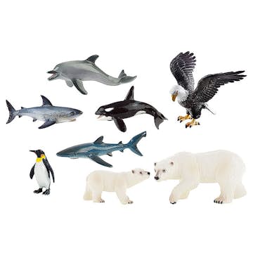 Leksaksdjur ABA Skol Havets Djur Bully 8 st