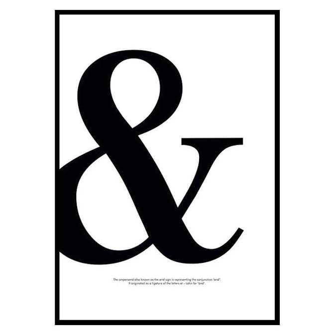 Poster Gallerix Ampersand