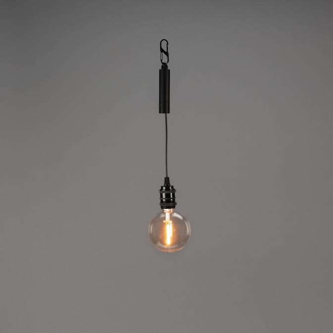 Uppladdningsbar LED-Lampa Gnojsö Konstsmide ink Takupphängning Amber Timer 6h