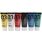 Akrylfärg Creativ Company A-color Standardfärger Nr. 03 Metallic 6st 20 ml/1 Förp