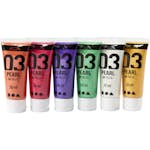 Akrylfärg Creativ Company A-color Kompletterande Färger Nr. 03 Metallic 6st 20 ml/1 Förp