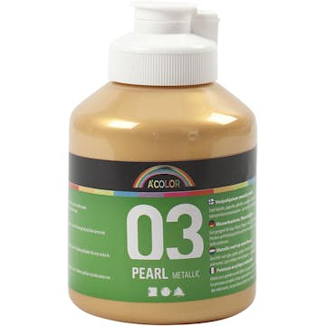 Akrylfärg Creativ Company A-color Nr 03 Metallic 500 ml/1 Flaska