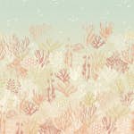 Väggbild Eijffinger Explore Coral Aqua 323100