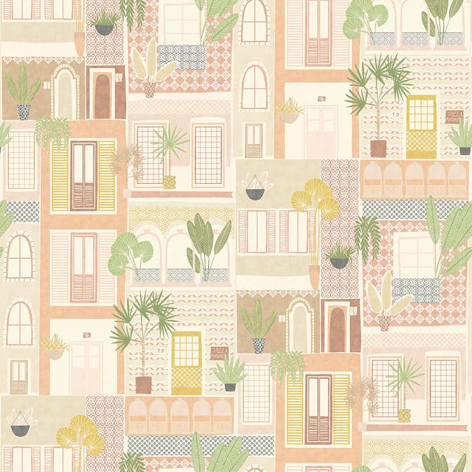 Väggbild Eijffinger Explore Windows Brique 323106