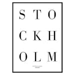 Poster Gallerix Stockholm No1