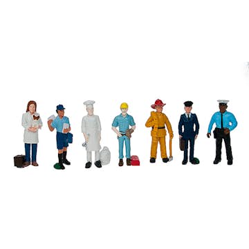 Lekfigurer ABA Skol 7 Olika Yrken