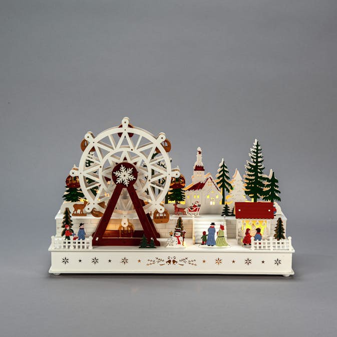 Dekorationsbelysning Gnosjö Konstsmide Pariserhjul Trä LED