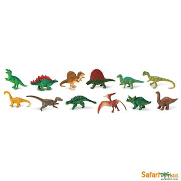 Leksaksdjur ABA Skol Dinosaurier 12 st 5-8 cm