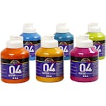 Glitterfärg Creativ Company Mixade Färger Nr. 04 6x500 ml/1 Låda