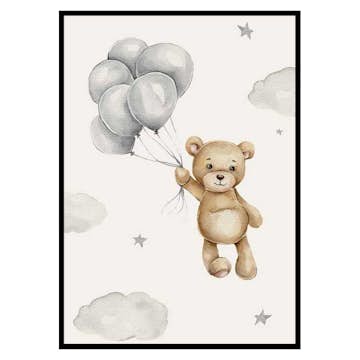 Poster Gallerix Balloons Teddy