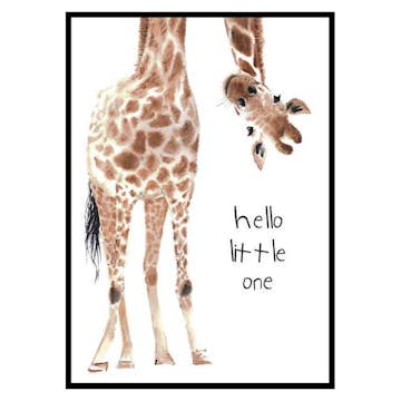 Poster Gallerix Hello Giraffe
