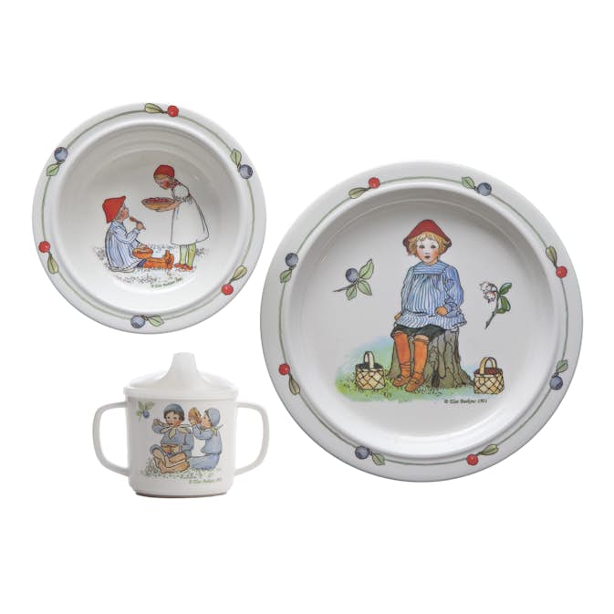 Barnservis Rätt Start Elsa Beskow i 3 Delar Putte