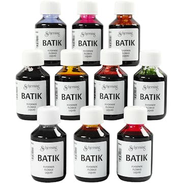 Batikfärg Creativ Company Mixade Färger 10X100 ml/1 Förp