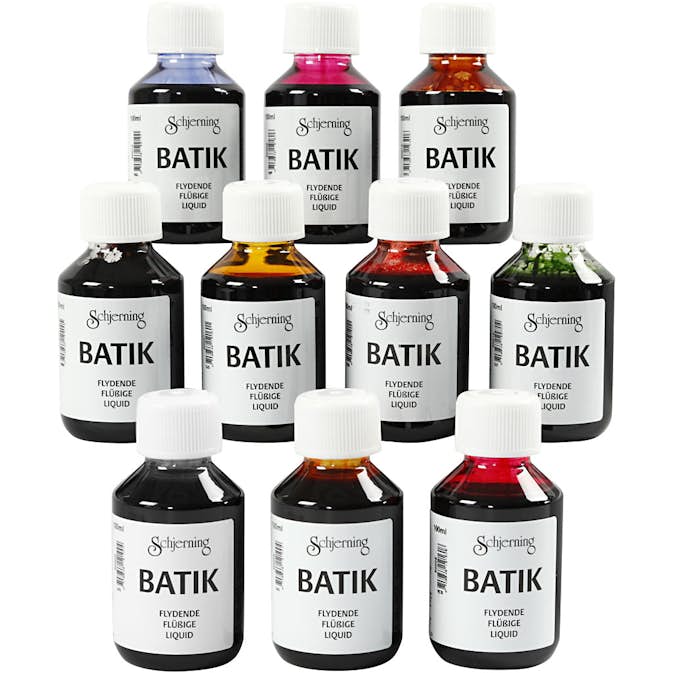 Batikfärg Creativ Company Mixade Färger 10X100 ml/1 Förp