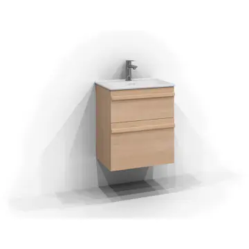 Tvättställsskåp Svedbergs Poem List 350 med 2 Lådor