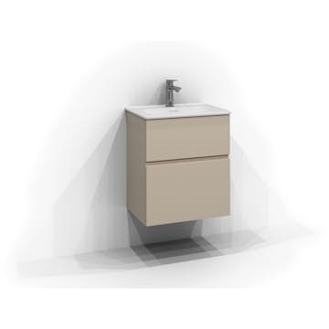 Tvättställsskåp Svedbergs Poem Profil 350 med 2 Lådor