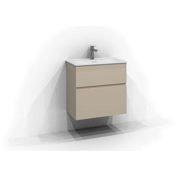 Tvättställsskåp Svedbergs Poem Profil 350 med 2 Lådor