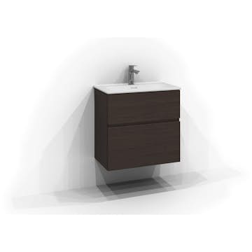 Tvättställsskåp Svedbergs Poem Profil 350 med 2 Lådor