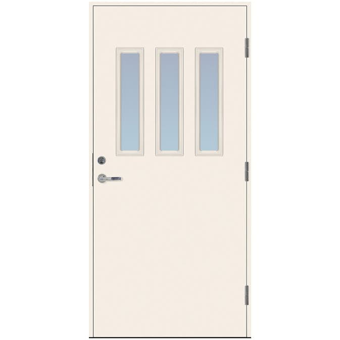 Ytterdörr Scandidoor Björn Vit Klarglas