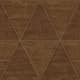 Tapet Origin Slitna Metalltrianglar Rostbrun
