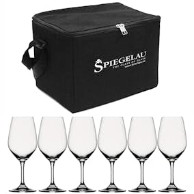 Vinglasväska Spiegelau Expert Svart inkl 6 Vinglas