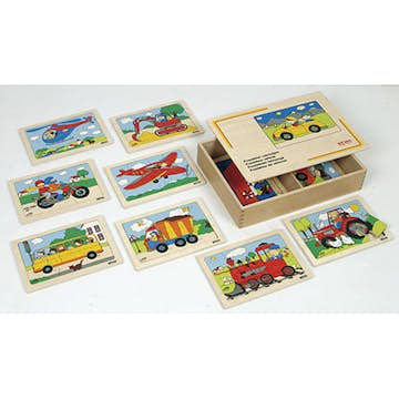 Pussel ABA Skol Fordonpussel 10 Olika