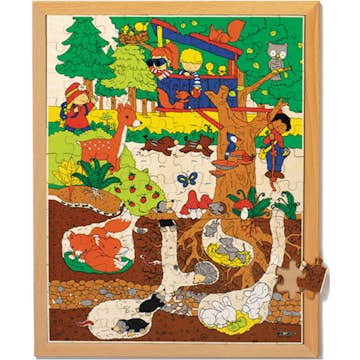 Pussel ABA Skol Över/ Under Skogen 120 Bitar