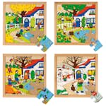 Pussel ABA Skol Rampussel Årstider 4 Olika