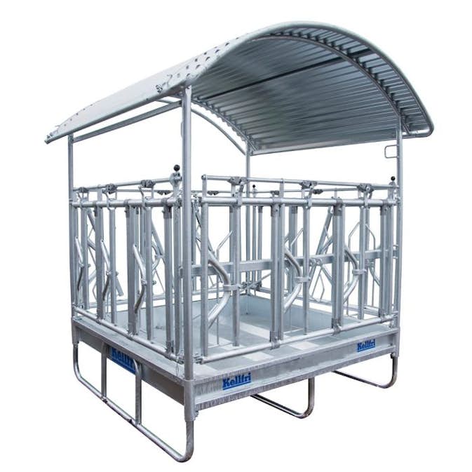 Foderhäck för Nöt Kellfri 12 Platser med Låsgrind