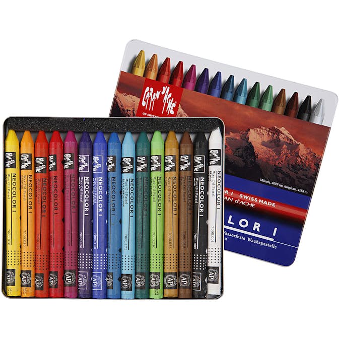 Färgkrita Creativ Company Neocolor i Mixade 10 cm Färger 1 Förp