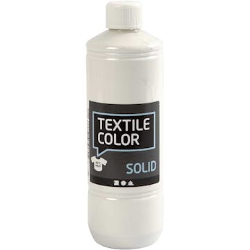 Textilfärg Creativ Company Solid Täckande Täckvit 500 ml/1 Flaska
