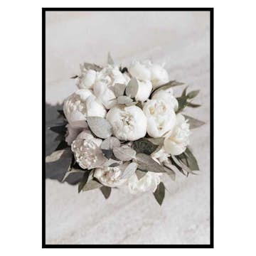 Poster Gallerix White Peonies