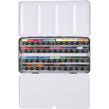 Akvarellfärg Creativ Company Art Aqua Mixade Färger ½-pan Stl 10x20 mm 48 Färg/1 Förp
