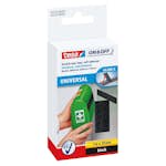 Kardborrband Tesa 20 mm x 1 m Svart