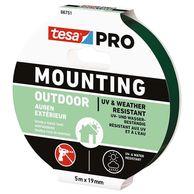 Monteringstejp Tesa Pro Utomhus 19 mm