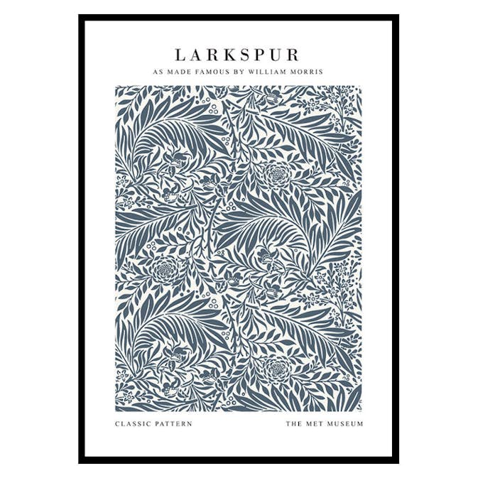 Poster Gallerix William Morris Larkspur