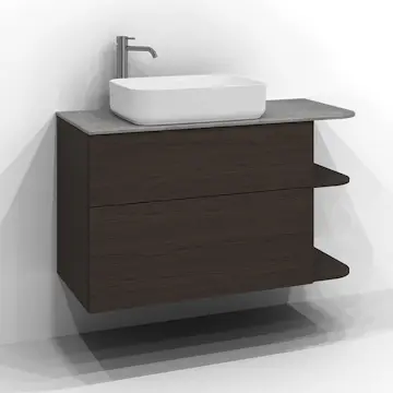 Tvättställsskåp Svedbergs Poem Soft med 2 Lådor