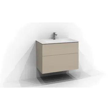 Tvättställsskåp Svedbergs Poem Plan 450 med 2 Lådor