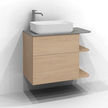 Tvättställsskåp Svedbergs Poem Soft med 2 Lådor