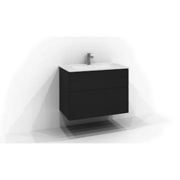 Tvättställsskåp Svedbergs Poem Plan 450 med 2 Lådor